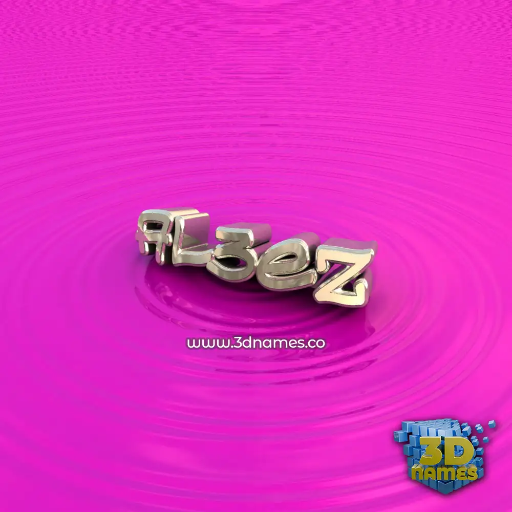al3ez in Pink Graffiti style - 3D name wallpaper