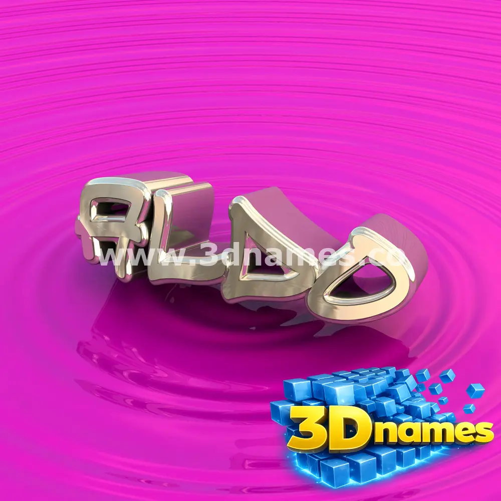 aldo in Pink Graffiti style - 3D name wallpaper