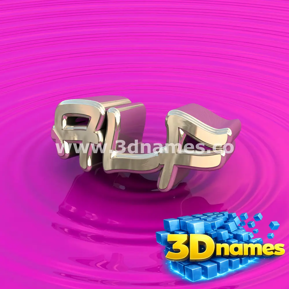 alf in Pink Graffiti style - 3D name wallpaper