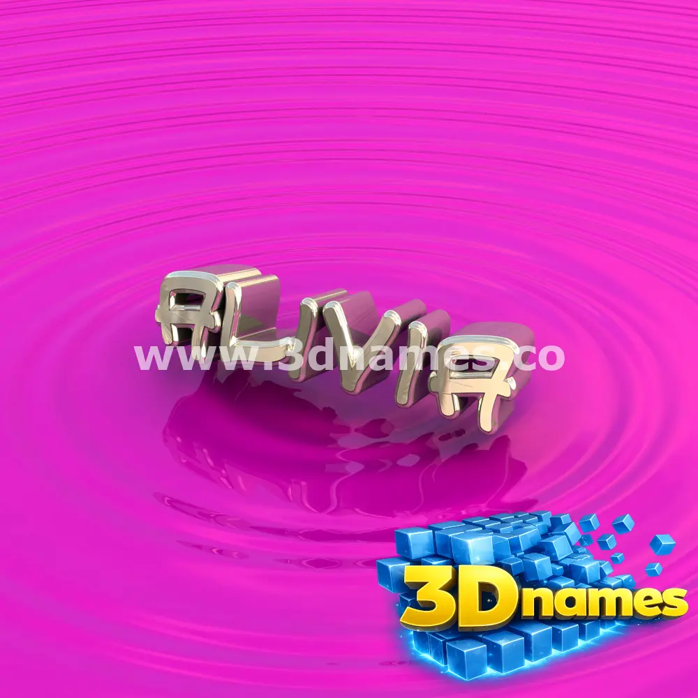 alivia in Pink Graffiti style - 3D name wallpaper
