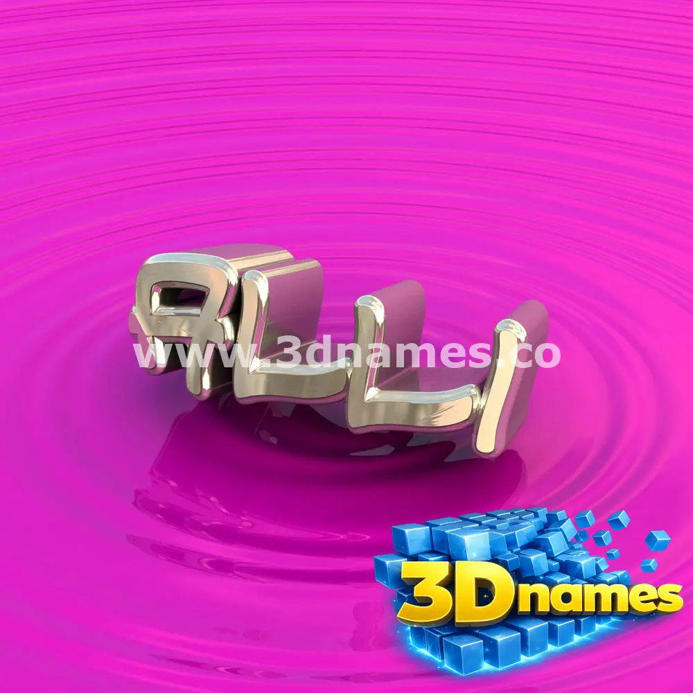 alli in Pink Graffiti style - 3D name wallpaper