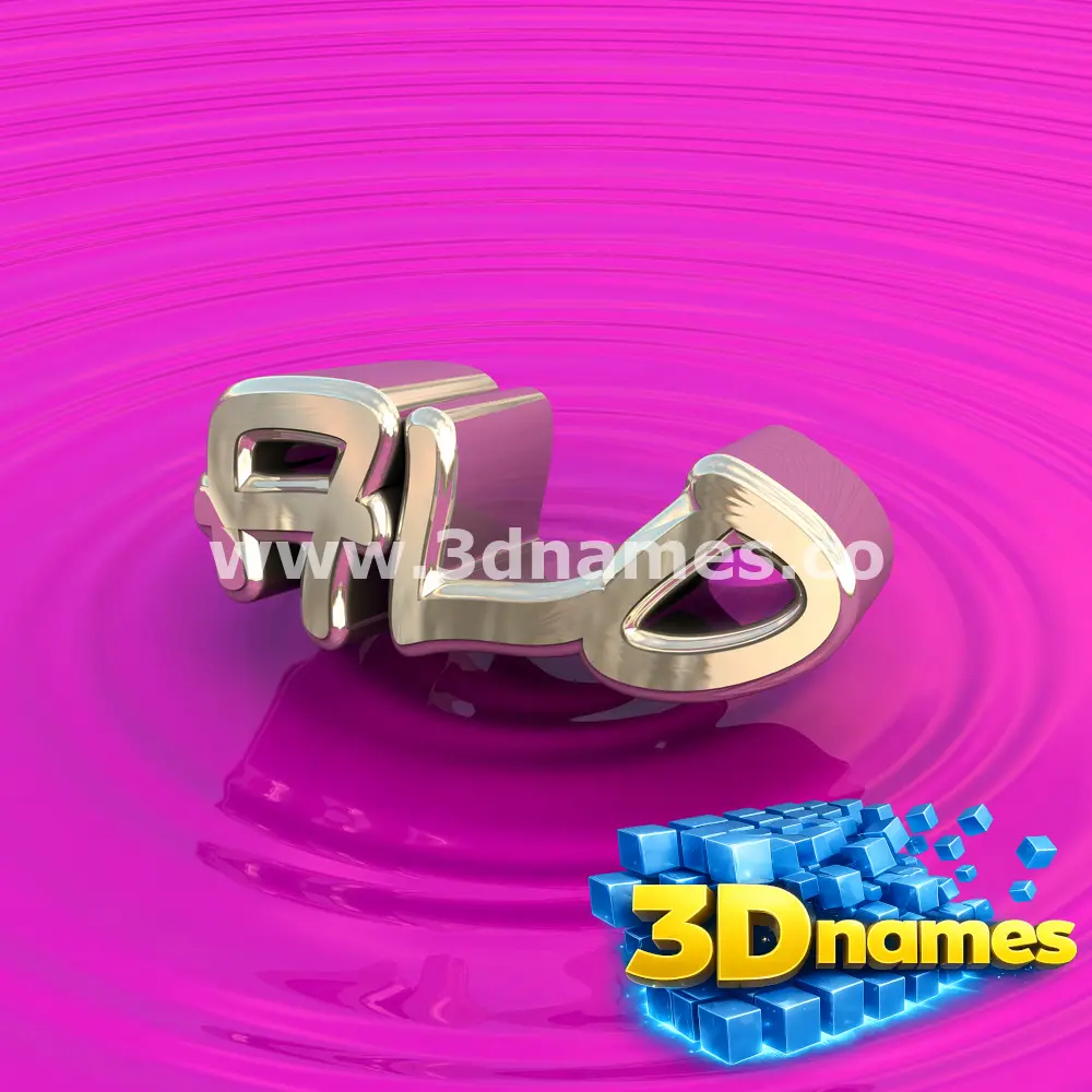 alo in Pink Graffiti style - 3D name wallpaper