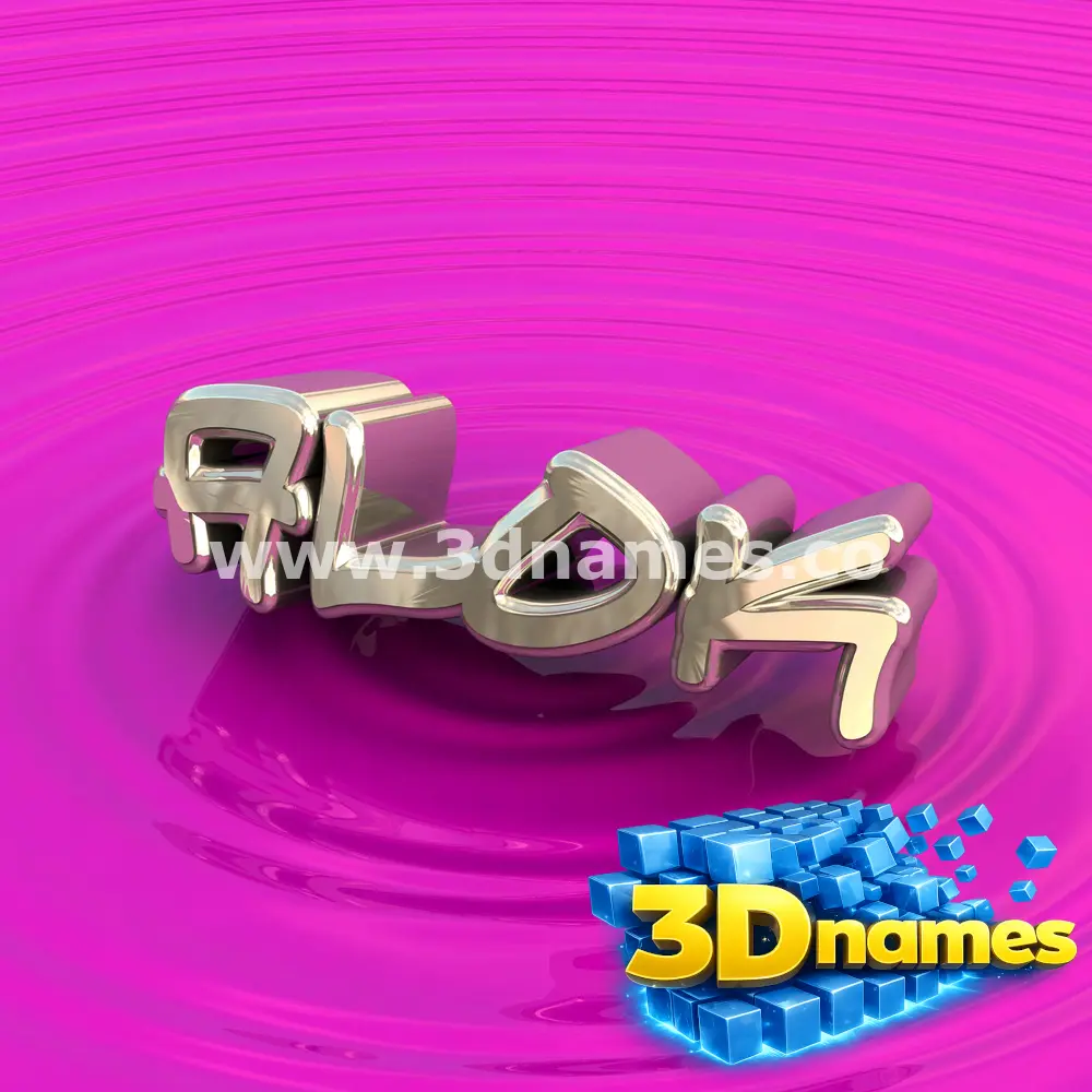 alok in Pink Graffiti style - 3D name wallpaper
