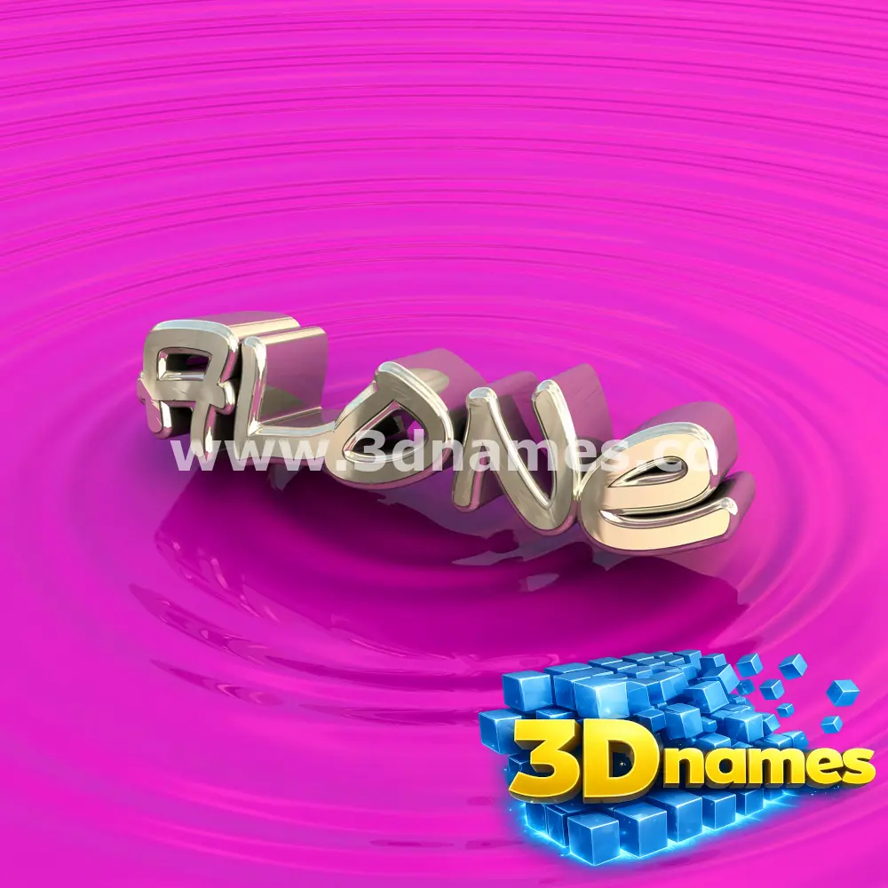 alone in Pink Graffiti style - 3D name wallpaper