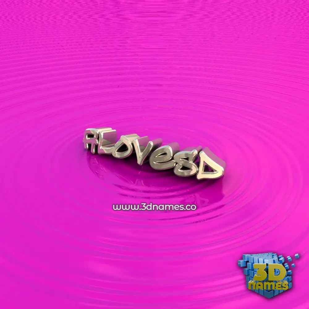 alovesd in Pink Graffiti style - 3D name wallpaper