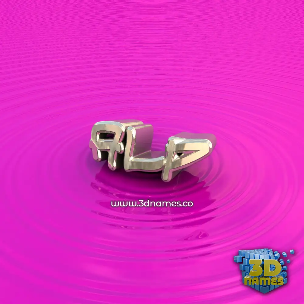 alp in Pink Graffiti style - 3D name wallpaper