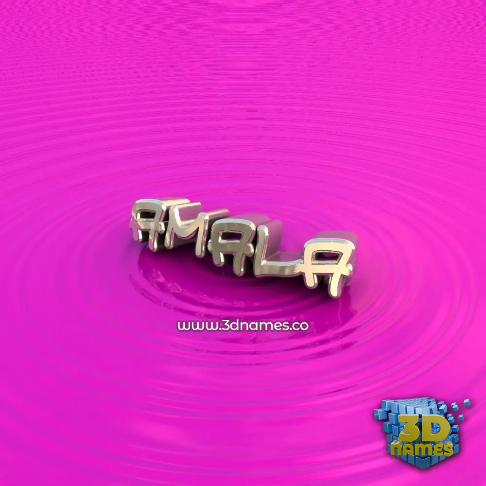 amala in Pink Graffiti style - 3D name wallpaper