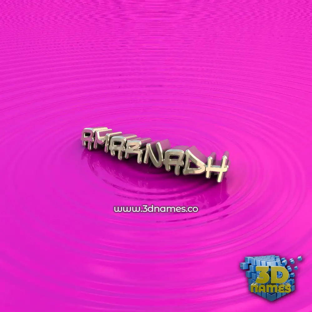 amarnadh in Pink Graffiti style - 3D name wallpaper
