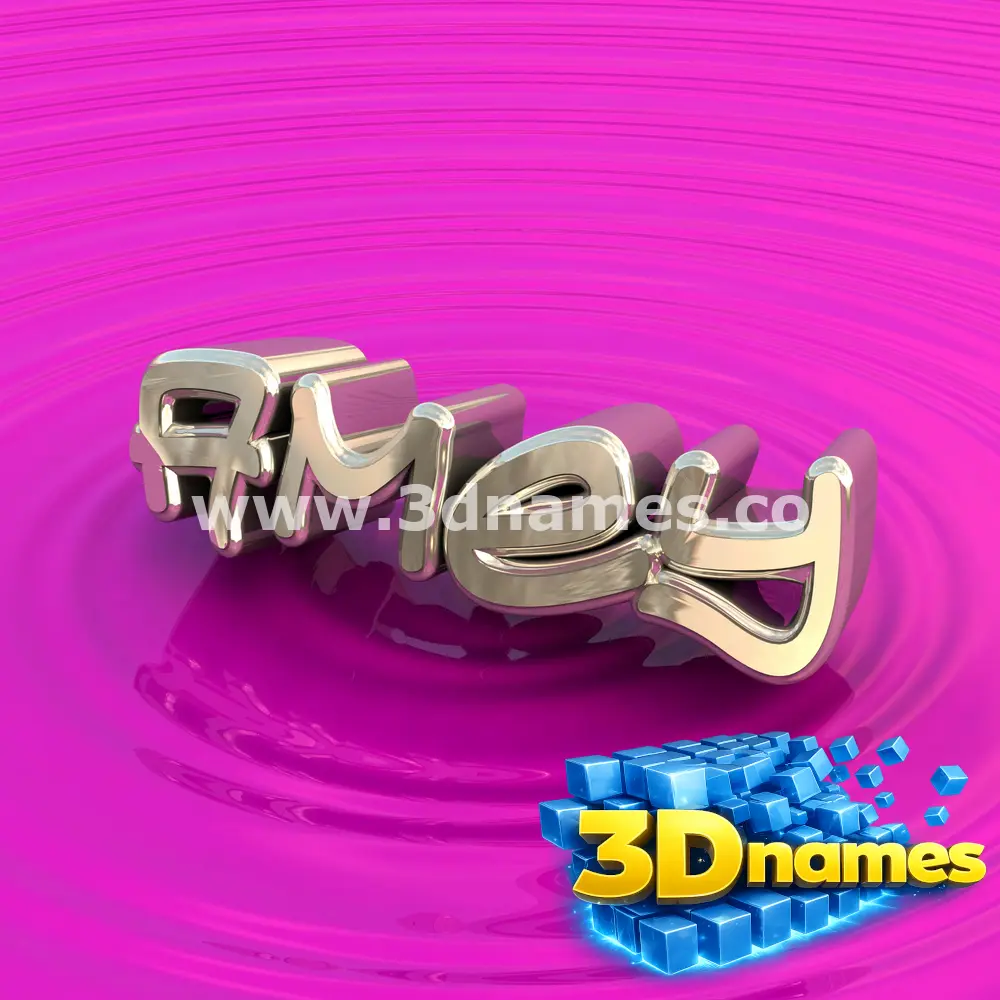 amey in Pink Graffiti style - 3D name wallpaper