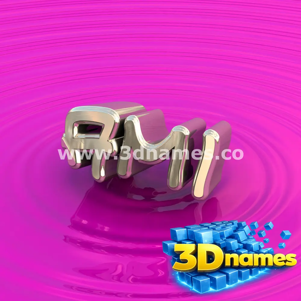 ami in Pink Graffiti style - 3D name wallpaper