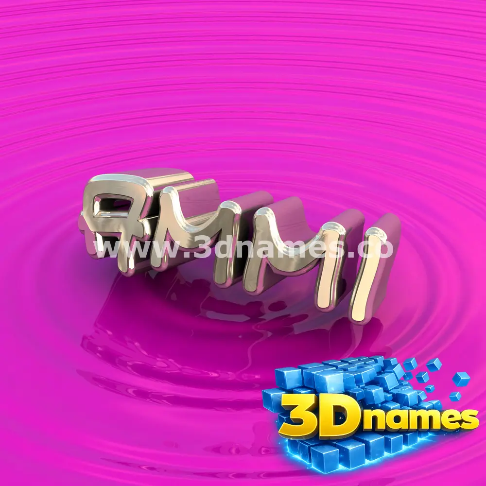 ammi in Pink Graffiti style - 3D name wallpaper
