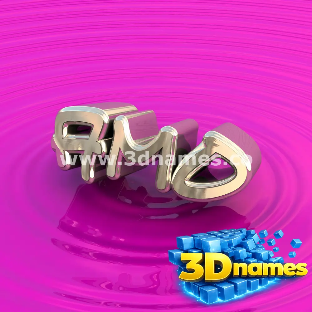 amo in Pink Graffiti style - 3D name wallpaper