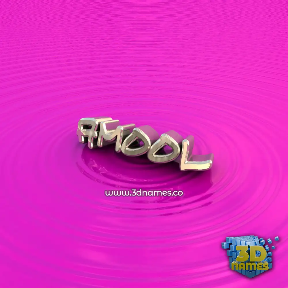 amool in Pink Graffiti style - 3D name wallpaper