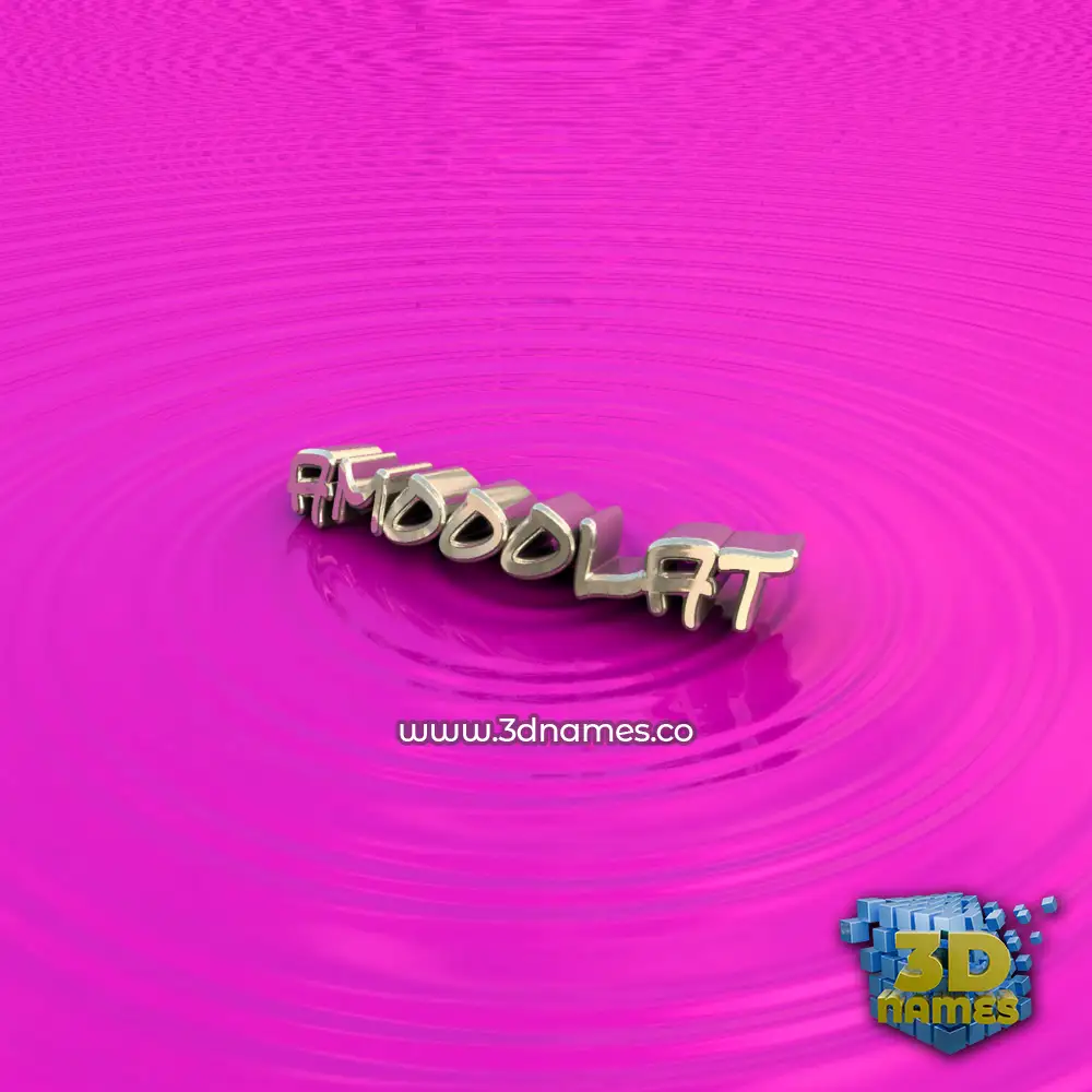 amooolat in Pink Graffiti style - 3D name wallpaper