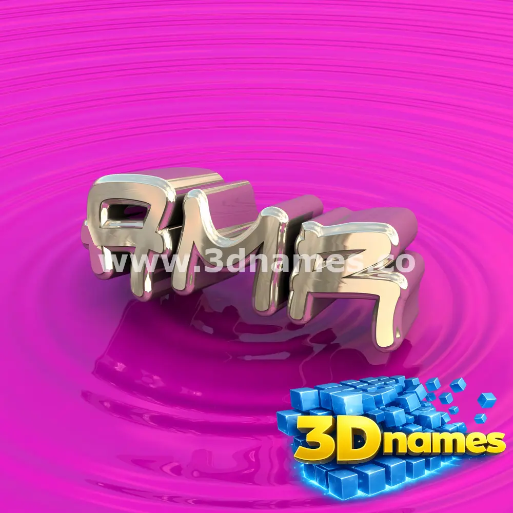 amr in Pink Graffiti style - 3D name wallpaper