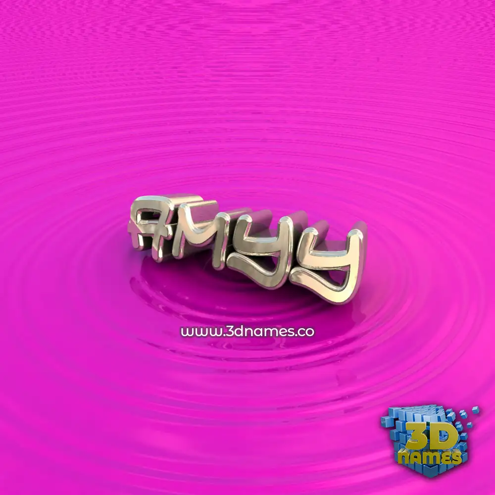 amyy in Pink Graffiti style - 3D name wallpaper