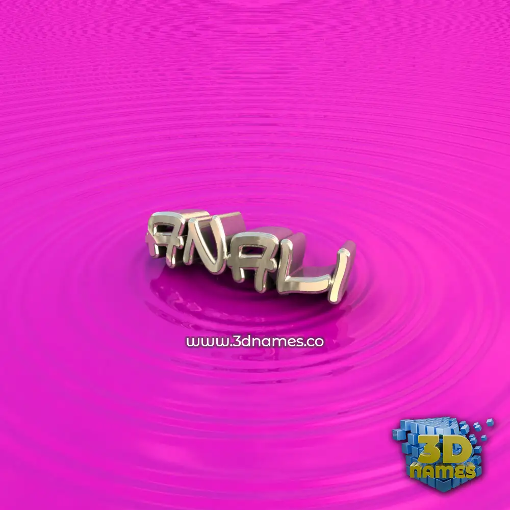 anali in Pink Graffiti style - 3D name wallpaper