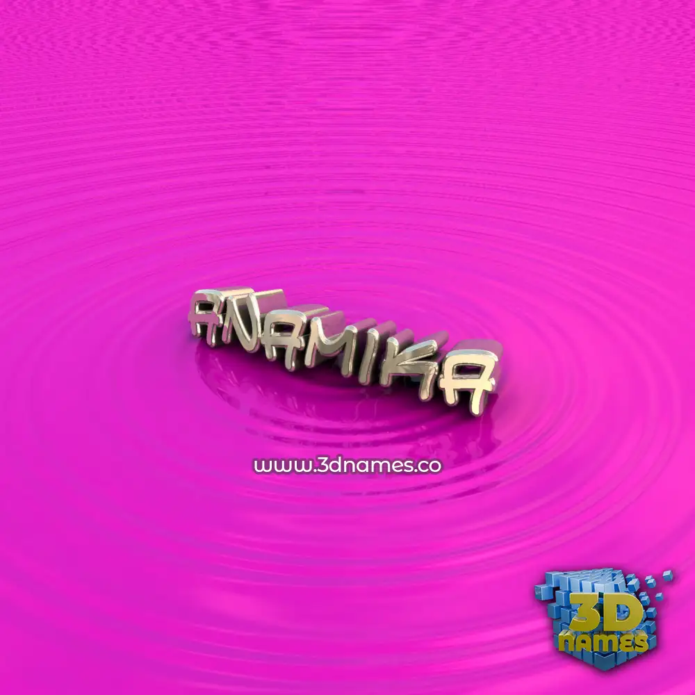 anamika in Pink Graffiti style - 3D name wallpaper