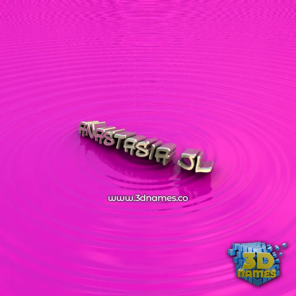 anastasia jl in Pink Graffiti style - 3D name wallpaper