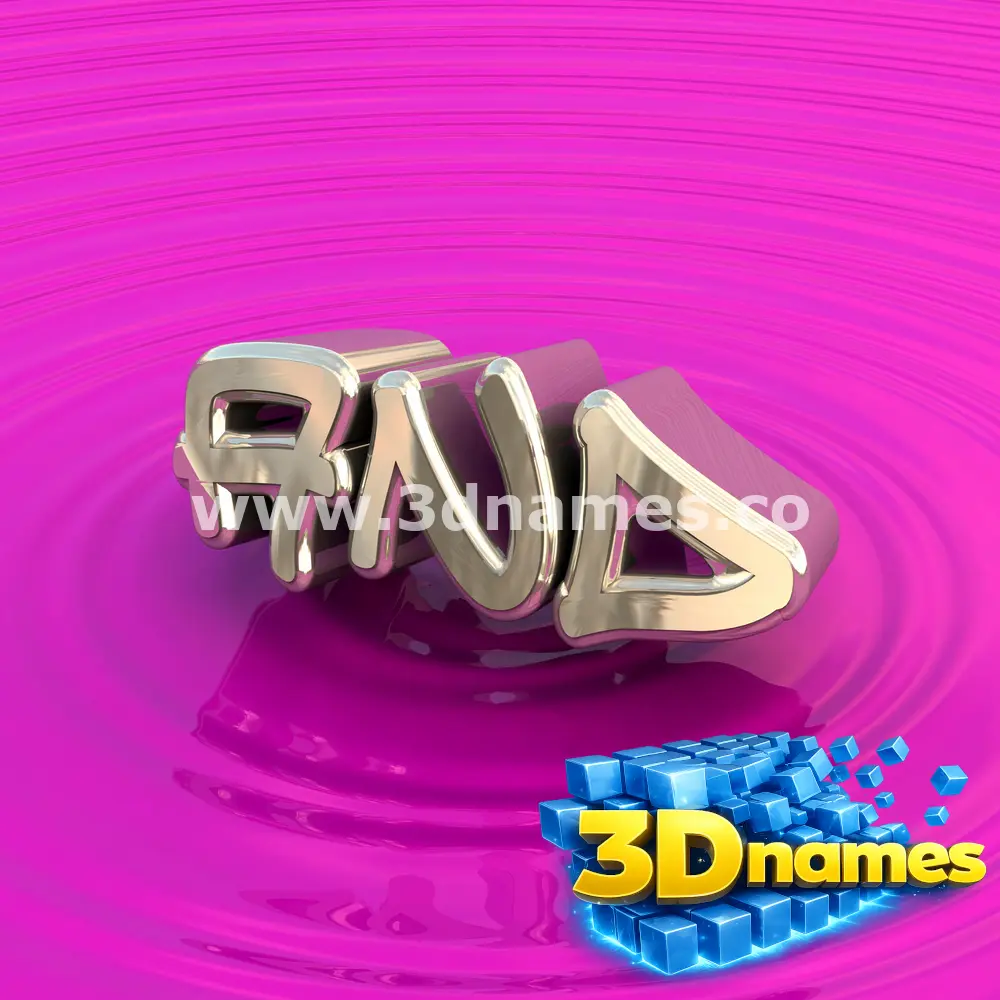 and in Pink Graffiti style - 3D name wallpaper
