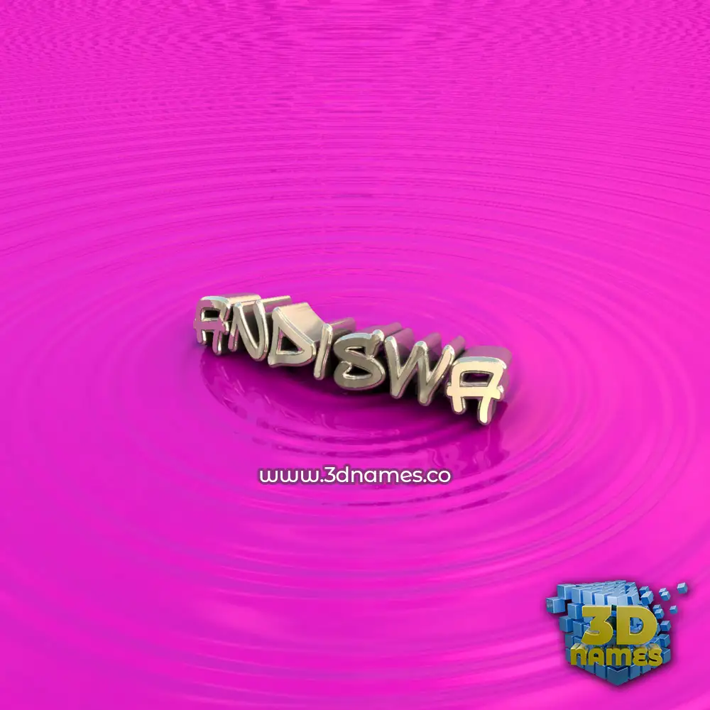 andiswa in Pink Graffiti style - 3D name wallpaper