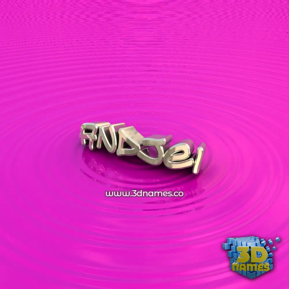 andjei in Pink Graffiti style - 3D name wallpaper