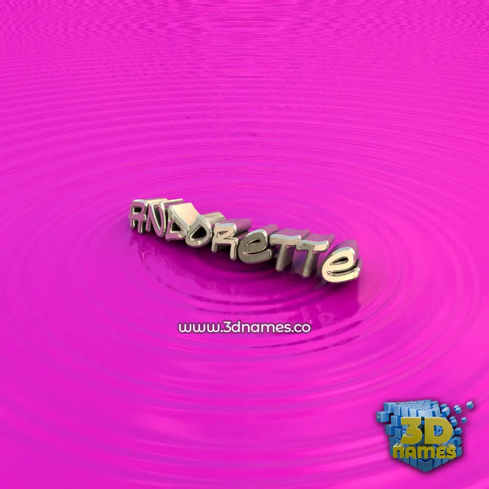 andorette in Pink Graffiti style - 3D name wallpaper