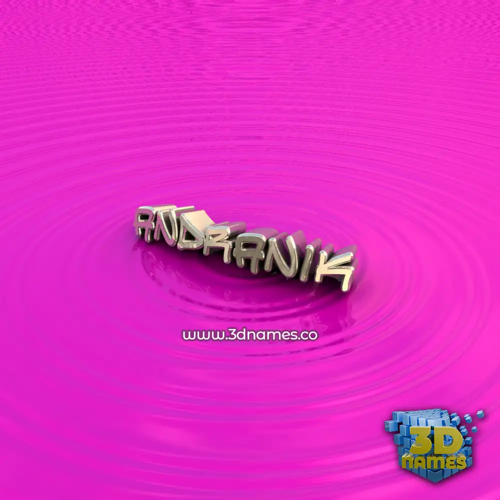 andranik in Pink Graffiti style - 3D name wallpaper
