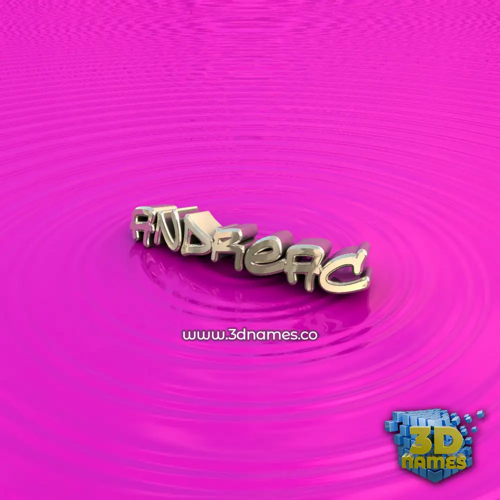 andreac in Pink Graffiti style - 3D name wallpaper