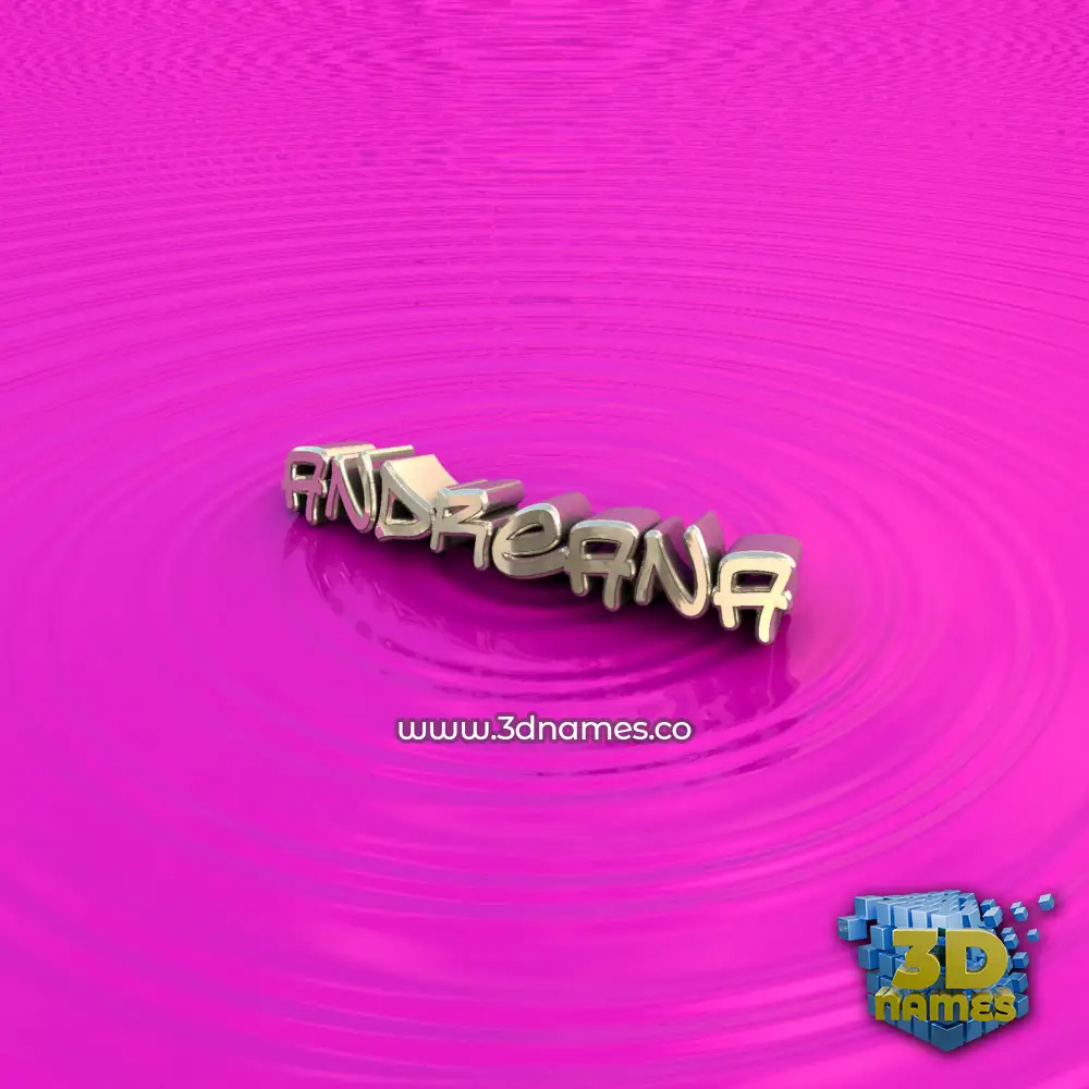 andreana in Pink Graffiti style - 3D name wallpaper
