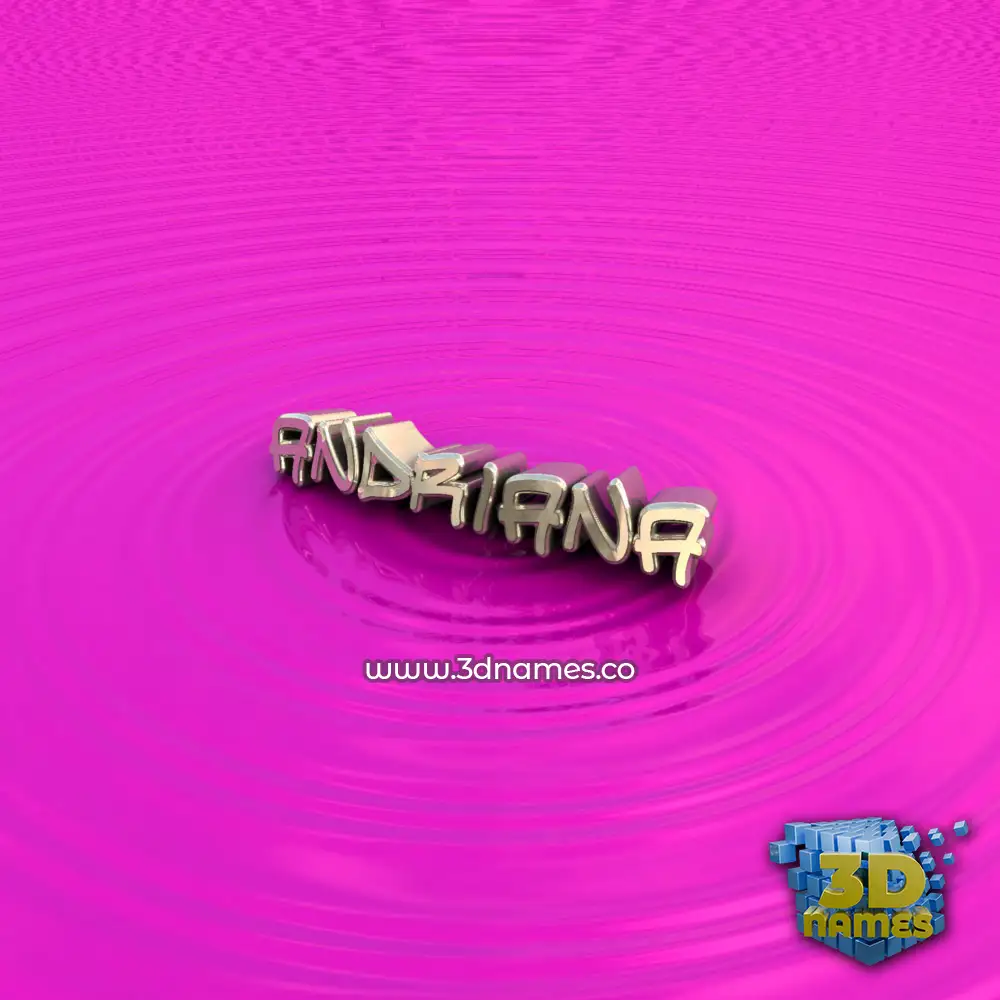 andriana in Pink Graffiti style - 3D name wallpaper