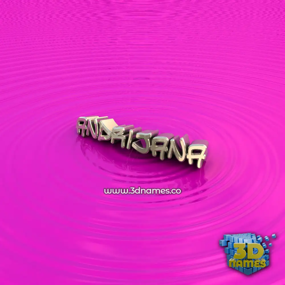 andrijana in Pink Graffiti style - 3D name wallpaper