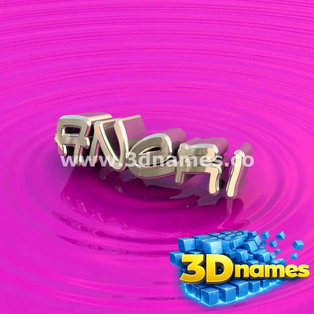 aneri in Pink Graffiti style - 3D name wallpaper