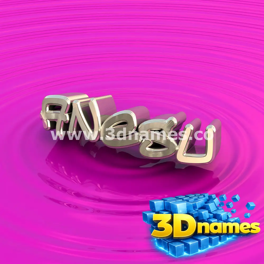 anesu in Pink Graffiti style - 3D name wallpaper