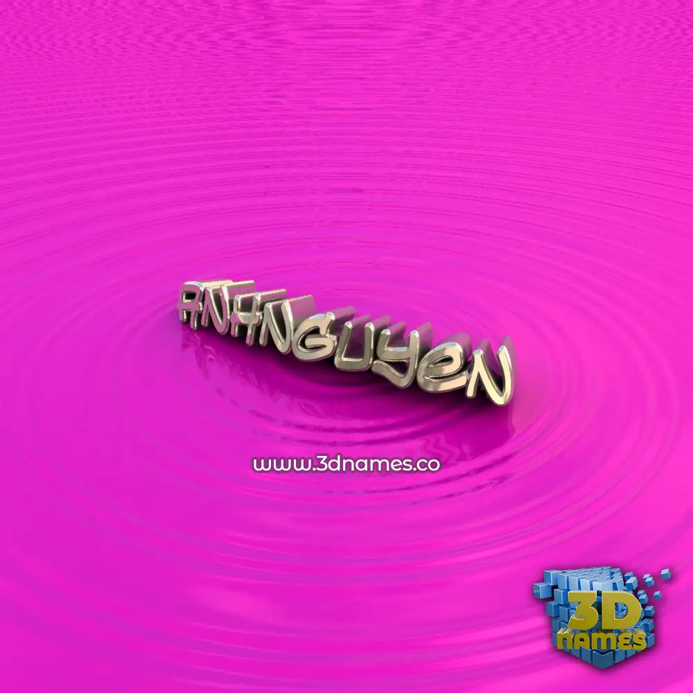 anhnguyen in Pink Graffiti style - 3D name wallpaper