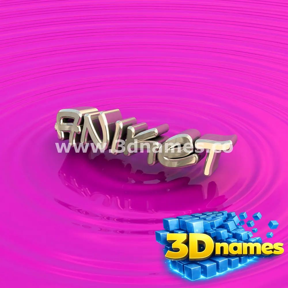 aniket in Pink Graffiti style - 3D name wallpaper