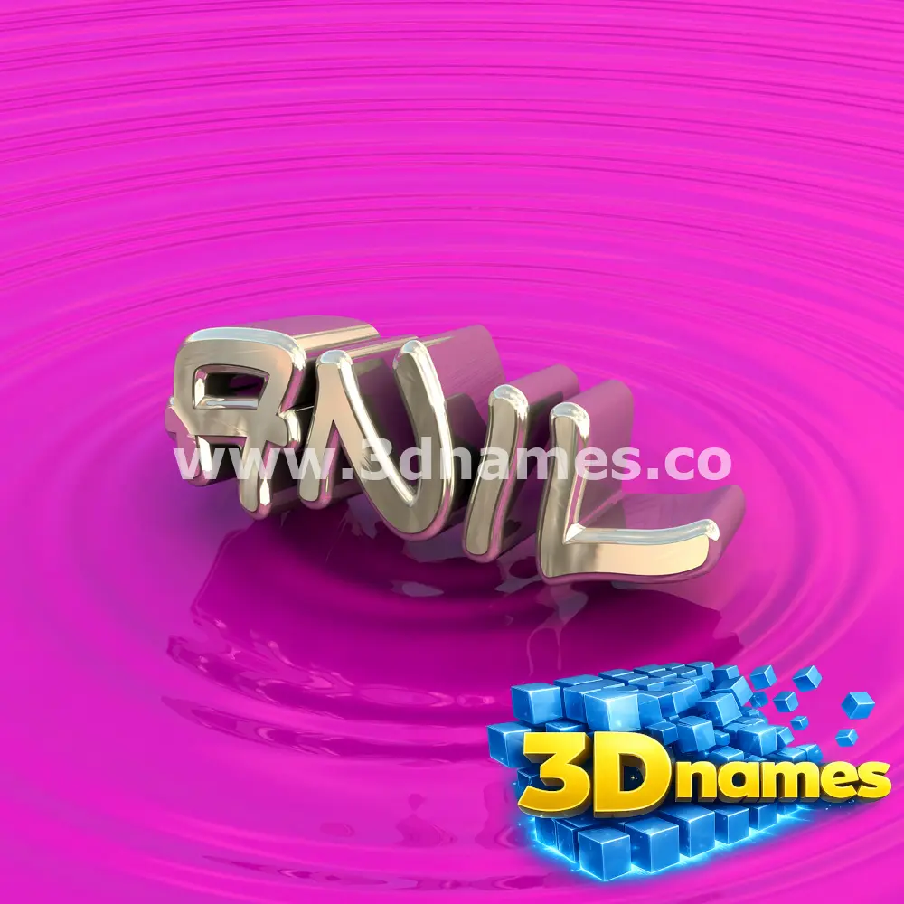 anil in Pink Graffiti style - 3D name wallpaper