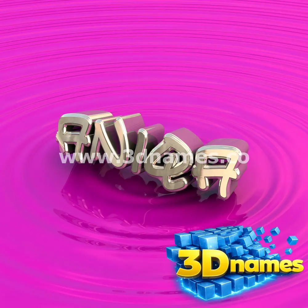 aniqa in Pink Graffiti style - 3D name wallpaper