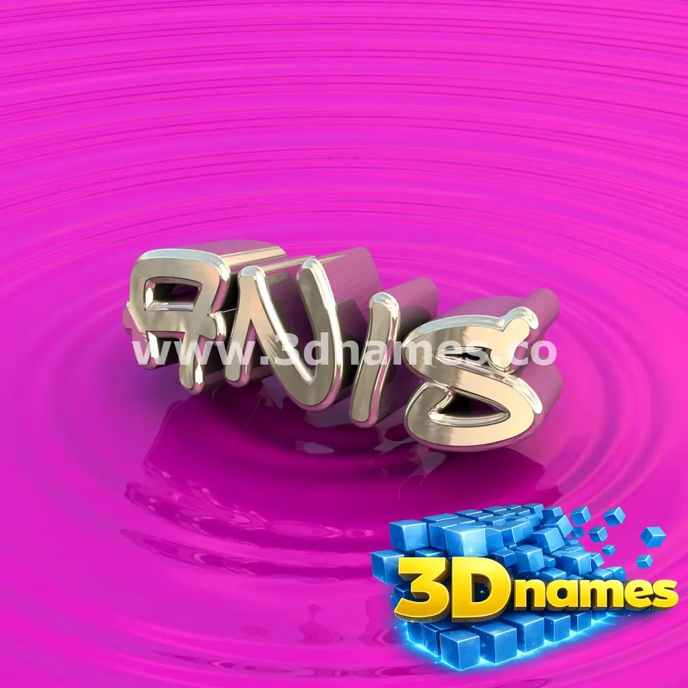 anis in Pink Graffiti style - 3D name wallpaper