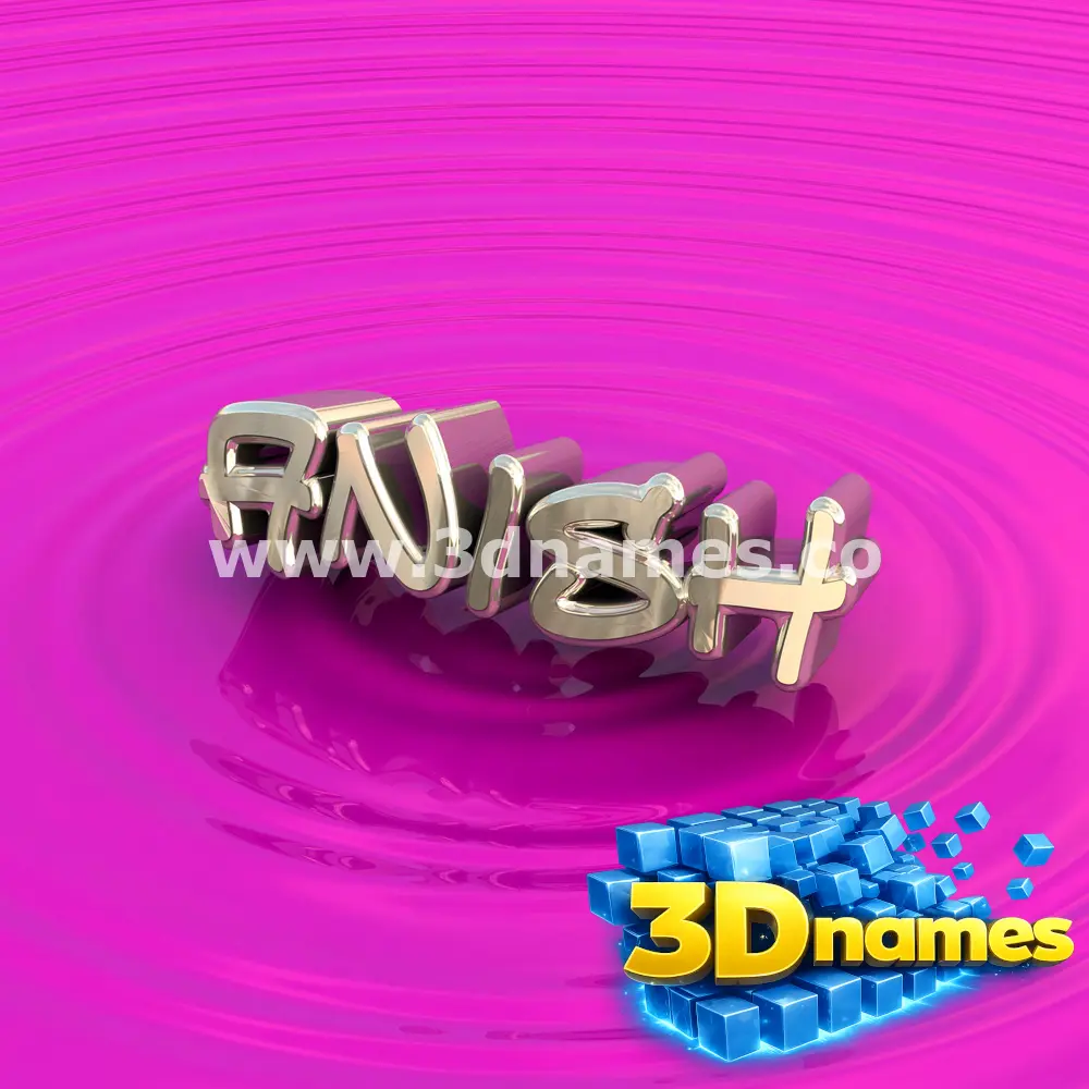 anish in Pink Graffiti style - 3D name wallpaper