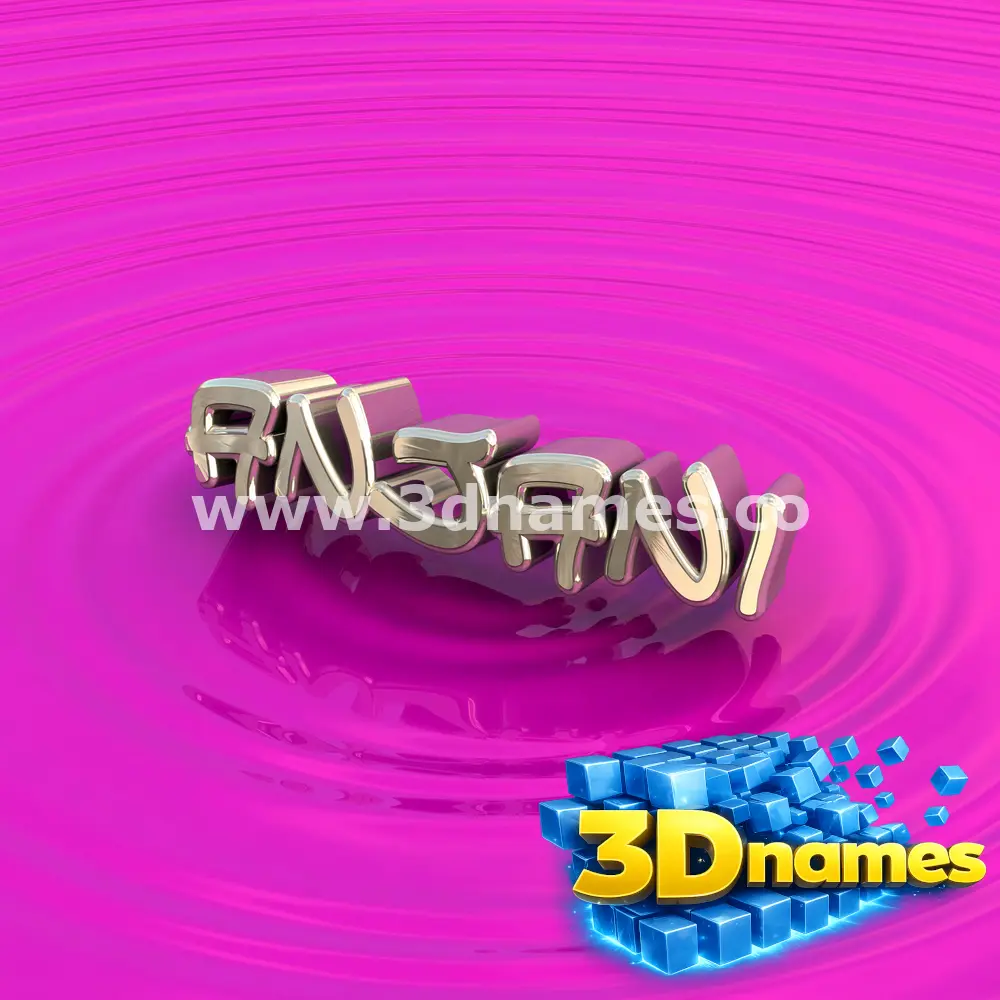 anjani in Pink Graffiti style - 3D name wallpaper