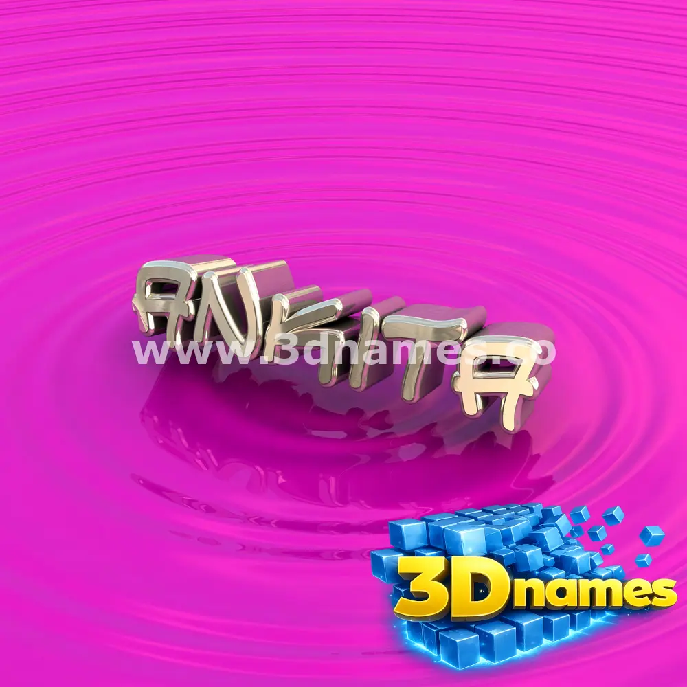 ankita in Pink Graffiti style - 3D name wallpaper