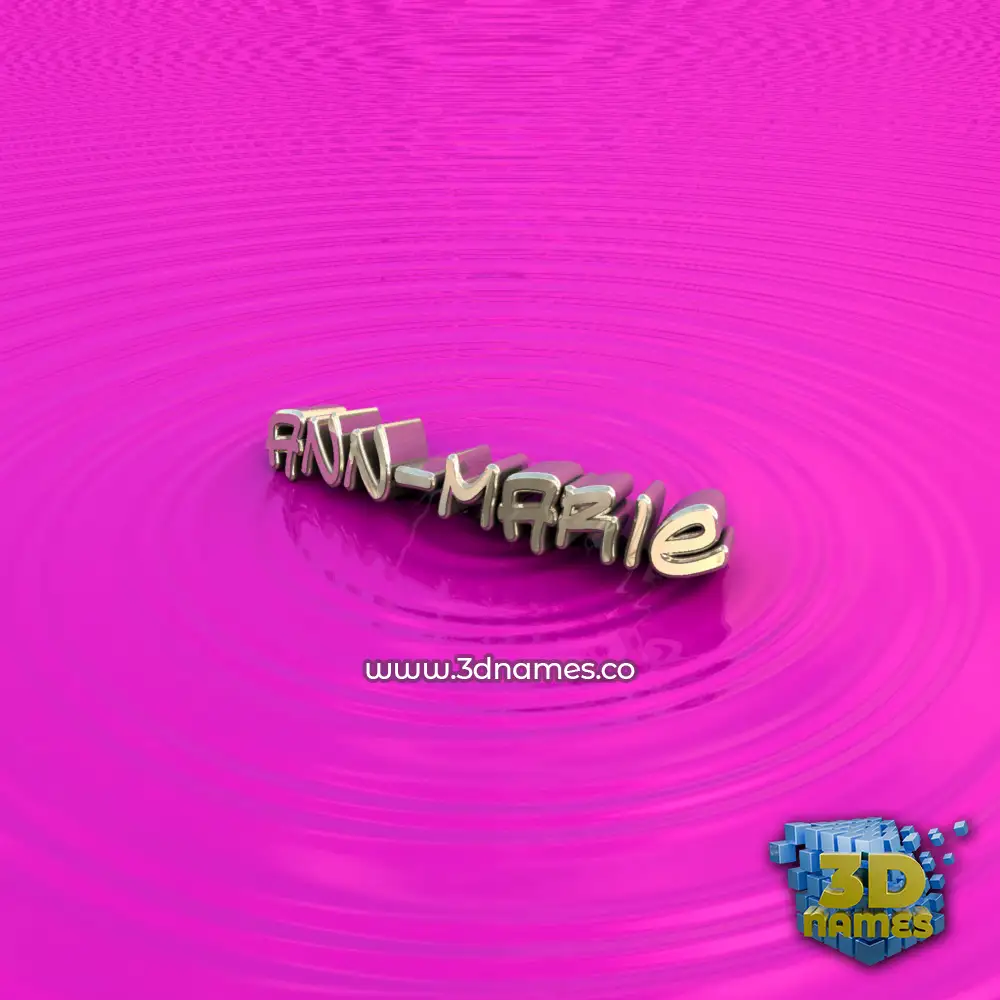 ann-marie in Pink Graffiti style - 3D name wallpaper