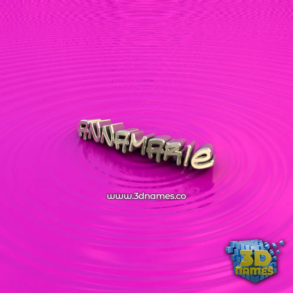 annamarie in Pink Graffiti style - 3D name wallpaper