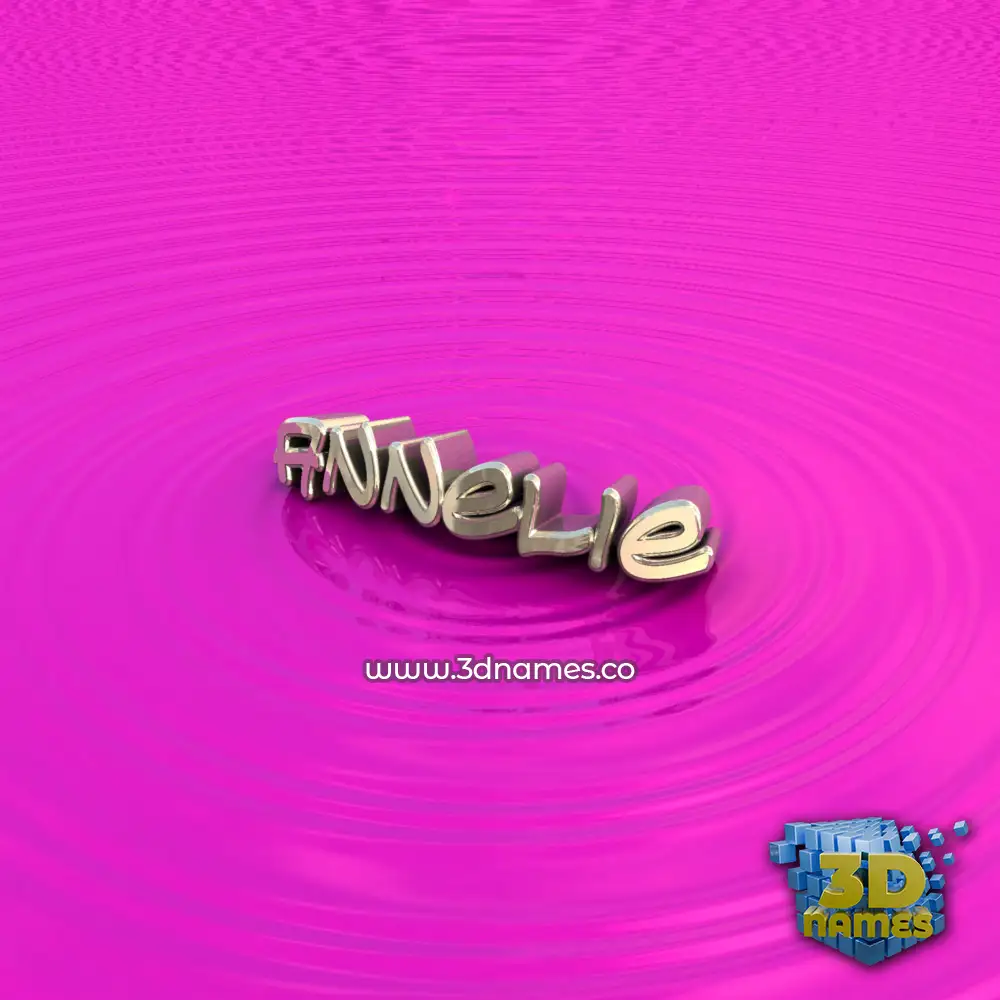 annelie in Pink Graffiti style - 3D name wallpaper