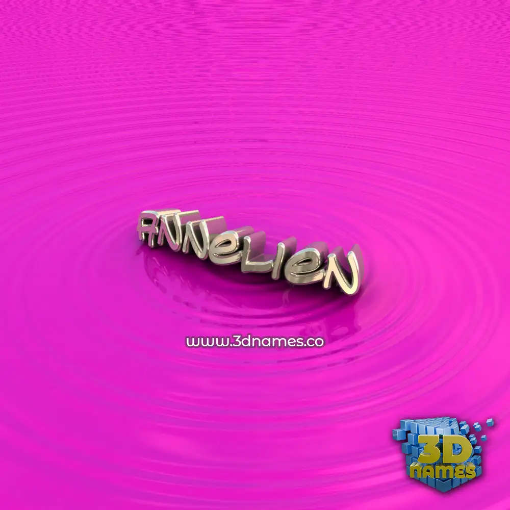 annelien in Pink Graffiti style - 3D name wallpaper