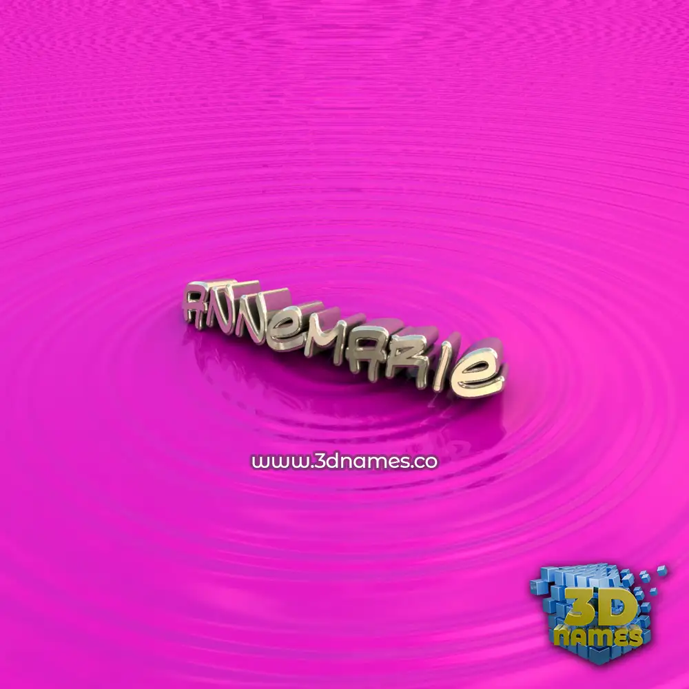 annemarie in Pink Graffiti style - 3D name wallpaper