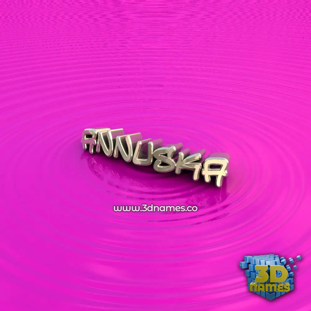 annuska in Pink Graffiti style - 3D name wallpaper