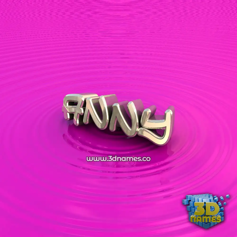 anny in Pink Graffiti style - 3D name wallpaper