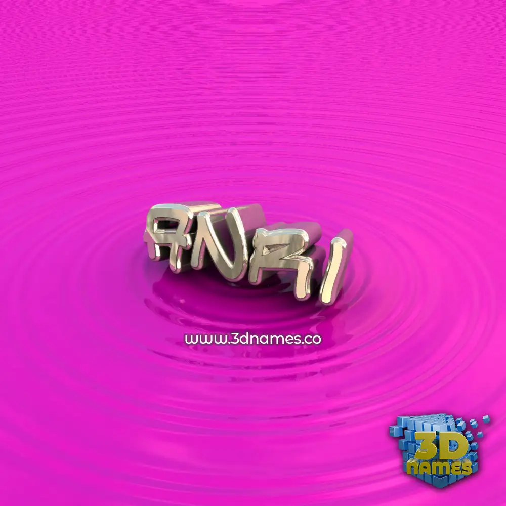 anri in Pink Graffiti style - 3D name wallpaper